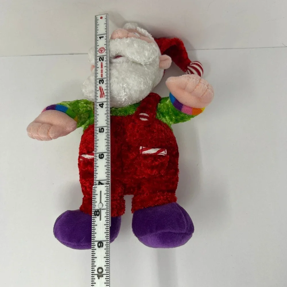 Sugar Plum Junction Santa‎ Claus Plush Doll Red Green Whimsical Holiday Toy 10